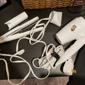 T3 travel size hair dryer and straightener